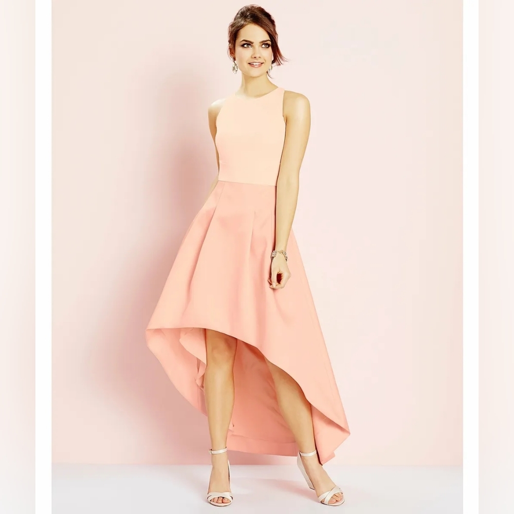 Eliza J High Low Gown Size 8 Blush